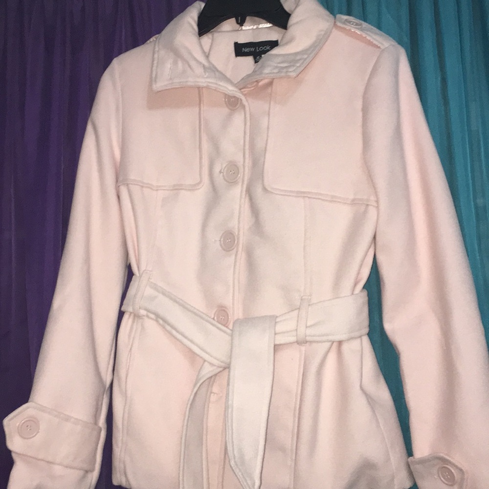 Light pink pea coat